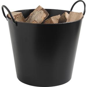 Photo GCH1650 : Black wrought iron log basket