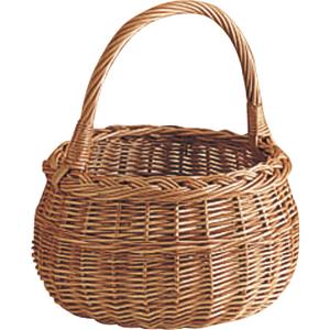 Photo PMA2060 : Buff willow basket with handle