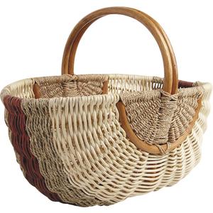 Photo PMA453S : Rattan and seagrass baskets with handle