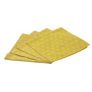 Photo TLT109S : Serviettes de table en coton jaunes