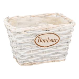 Photo CCO8141P : Stained wood and willow basket