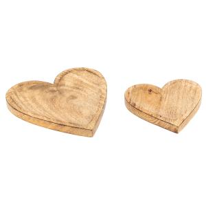 Photo CFA299S : Set of 2 heart-shaped mango basket