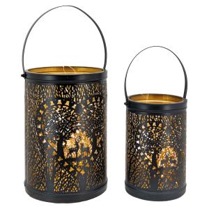 Photo DBO426S : Black metal lanterns 