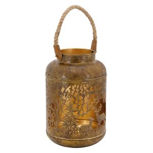 Photo DBO4720 : Lantern in antique patinated metal