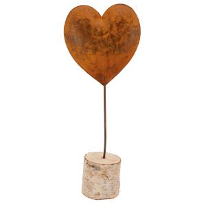 Photo DMA1850 : Rust-effect metal heart