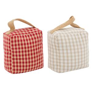 Photo DMA1880 : Gingham cotton door wedge