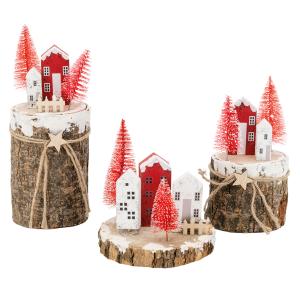 Photo DNO197S : Villages de Noël en bois