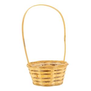 Photo FCO3311P : Bamboo and fern flower basket with handle