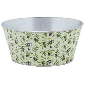 Photo GCO4652 : Metal basket with Olives design