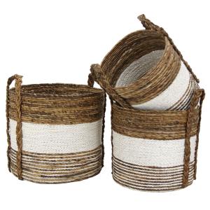 Photo JCP414S : Raffia and banana baskets