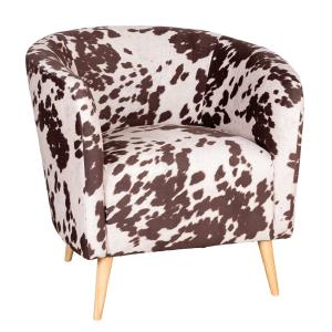 Photo MFA4030 : Fauteuil imitation vache