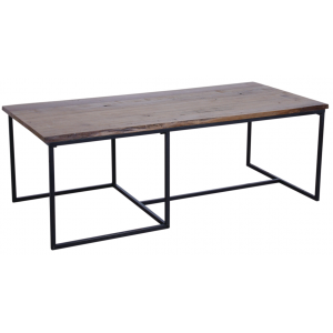 Photo MTB1600 : Wood and metal coffee table