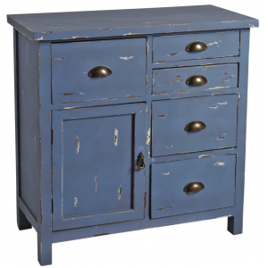 Photo NCM3280 : Commode en bois bleu antique