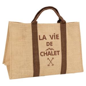 Photo SBU1460 : Log basket in natural jute