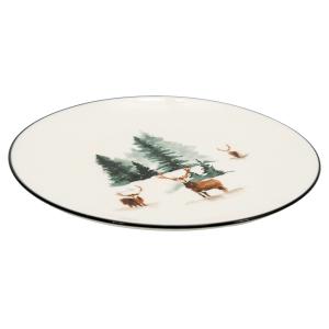 Photo TAS126S : Assiettes en porcelaine blanche