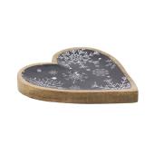 Photo CFA2930 : Heart tray in mango wood