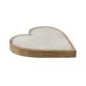 Photo CFA2940 : Heart tray in mango wood