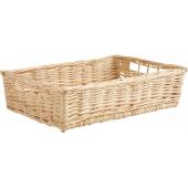 Photo CMA1642 : Rectangular white willow basket