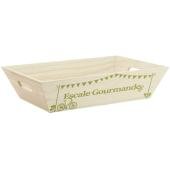 Photo CMA5450 : Rectangular pine wood basket