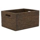 Photo CRA4322 : Antic rattan storage basket