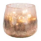 Photo DBO3490V : Stained glass candle holder