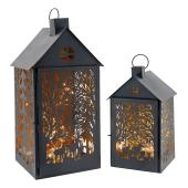 Photo DBO443S : Set of 2 iron lanterns