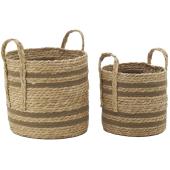 Photo JCP448S : Set of 2 seagrass baskets