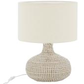 Photo NLA3750 : Lampe boule en jonc et coton