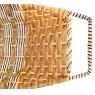 Wicker and rope boat basket