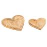 Set of 2 heart-shaped mango basket