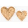 Set of 2 heart-shaped mango basket