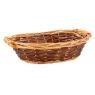 Split willow and wood basket