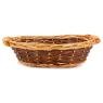 Split willow and wood basket