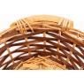 Split willow and wood basket