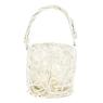 White lacquered willow lantern