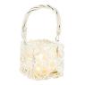 White lacquered willow lantern