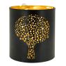 Lacquered metal candle holder Tree