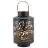 Lacquered metal lantern