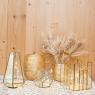 Gold color metal candle holder