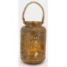 Lantern in antique patinated metal