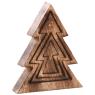 Nested wooden Christmas trees