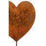 Rust-effect metal heart