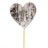 Birch wood heart picks