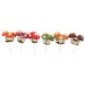 6 mushrooms decorative floral picks 