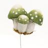 6 mushrooms decorative floral picks 