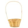 Bamboo and fern flower basket with handle