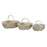 Grey willow baskets with handle