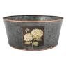 Round metal basket Hortensia