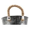 Patinated ovale metal basket