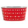 Metal ovale floral containers - Hearts